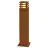 SLV Piazza 70 Lampada da terra Acciaio Arrugginito Piazza 9W 90lm - 830 Luce Calda -  | Esterni - IP55