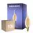 Confezione Multipack 10x Noxion Lucent LED E14 Candela Filamento Ambra BA35 4.5W 400lm - 822 Bianco Molto Caldo | Dimmerabile - Sostitutiva 35W