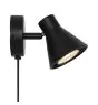 Nordlux Eik Luce Da Parete Metallo Nero | Adatto per 1x GU10