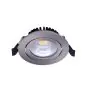 Noxion LED Inclinabile Slim Faretti Argento Il Giro 6W 550lm 60D - 927 Bianco Molto Caldo | 85mm - IP54 - Dimmerabile - Miglior Resa Cromatica