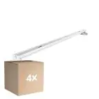 Confezione Multipack 4x Noxion Reglette Click V2 LED T8 | Adatto per 2x 150cm Tubo LED
