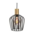 Eglo Luce Pendente Empoli Acciaio Nero | IP20 - Adatto per 1x E27 